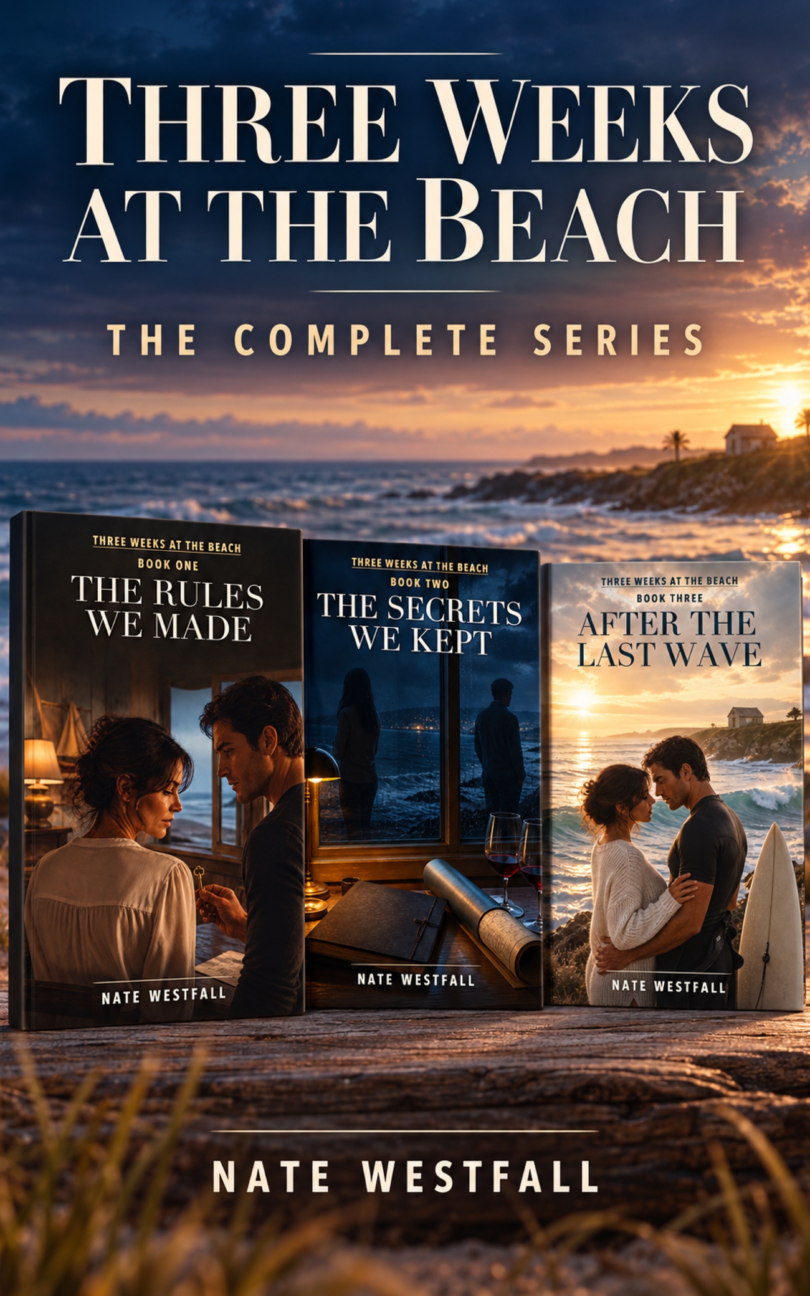 Cover of Three Weeks at the Beach: The Complete Series by Nate Westfall